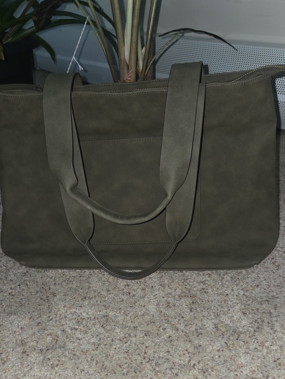 Universal Thread Olive Green Tote Bag with Dual Shoulder Straps